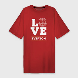 Футболка женская-платье Everton Love Classic, цвет: красный