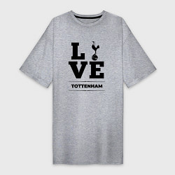 Женская футболка-платье Tottenham Love Классика