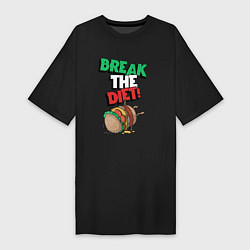 Женская футболка-платье Break the diet!