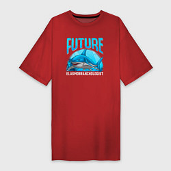 Женская футболка-платье Будущий специалист по акулам
