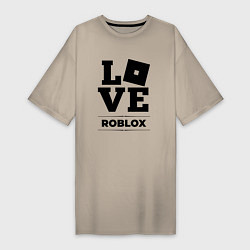 Футболка женская-платье Roblox Love Classic, цвет: миндальный