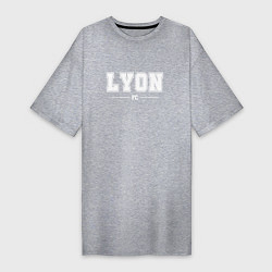 Женская футболка-платье Lyon Football Club Классика