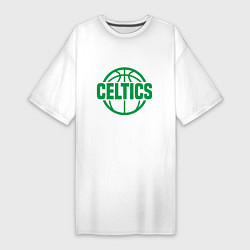 Футболка женская-платье Celtics Baller, цвет: белый