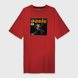 Женская футболка-платье Альбом KNEBWORTH 1996 группы OASIS