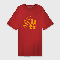 Женская футболка-платье Jazz Music
