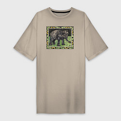 Женская футболка-платье Olifant Met Fles Слон