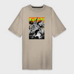 Женская футболка-платье Человек-Бензопила Chainsaw Man Rage