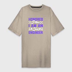 Женская футболка-платье Инженер-тестировщик подушек