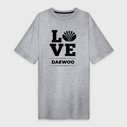 Футболка женская-платье Daewoo Love Classic, цвет: меланж