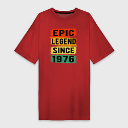 Женская футболка-платье Эпичная легенда с 1976 года
