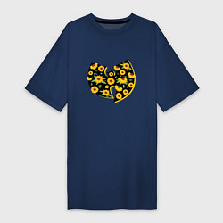Женская футболка-платье Flowers - Wu-Ynag