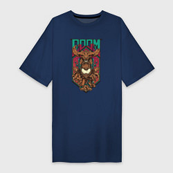 Женская футболка-платье Doom - demon