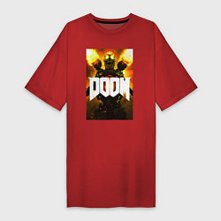 Женская футболка-платье Doom - apex revenant