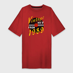 Женская футболка-платье Винтажный хитяра с 1989