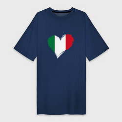Женская футболка-платье Сердце - Италия