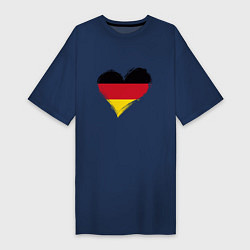 Женская футболка-платье Сердце - Германия