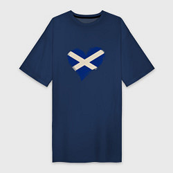 Женская футболка-платье Сердце - Шотландия