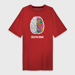 Женская футболка-платье Creative Brain