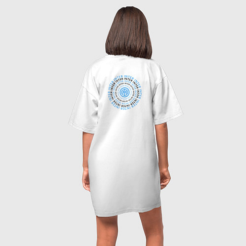 Женская футболка-платье FC Inter - Target 202223 / Белый – фото 4