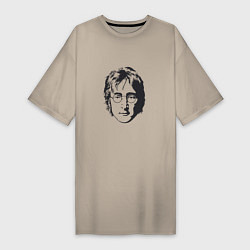 Женская футболка-платье Битлз - Джон Леннон