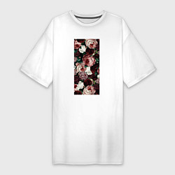 Женская футболка-платье Роза 90х