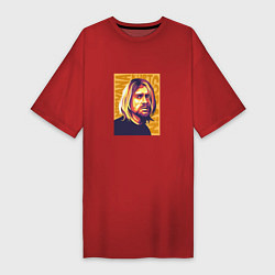 Женская футболка-платье Nirvana - Cobain