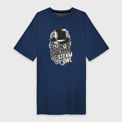 Женская футболка-платье Steam owl
