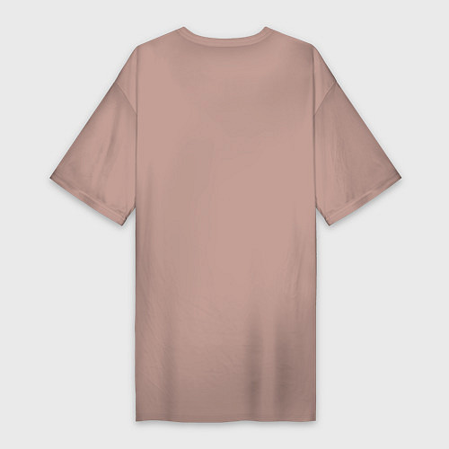 Женская футболка-платье Набираю образованных, будем делать кэш на коммуниз / Пыльно-розовый – фото 2