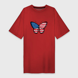 Женская футболка-платье Бабочка - США