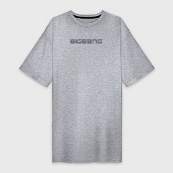 Женская футболка-платье Big bang надпись