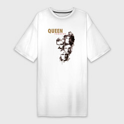 Женская футболка-платье Queen-легенды сквозь ветер