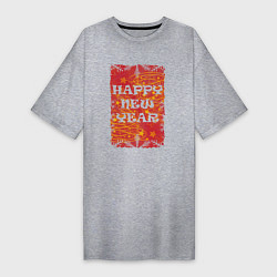 Женская футболка-платье HappyNewYear