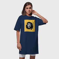 Футболка женская-платье Че Гевара, цвет: тёмно-синий — фото 2
