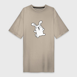 Женская футболка-платье Happy Bunny