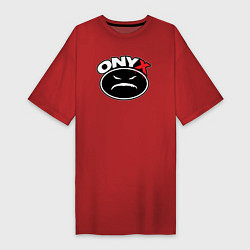 Женская футболка-платье Onyx - black logo