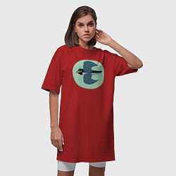 Футболка женская-платье Сокол, цвет: красный — фото 2