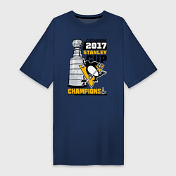 Женская футболка-платье Питтсбург Пингвинз НХЛ