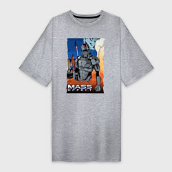Женская футболка-платье Mass Effect N7 - Warrior