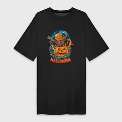 Женская футболка-платье Halloween Scarecrow