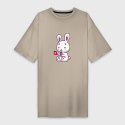 Женская футболка-платье Rabbit like