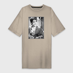 Женская футболка-платье Юрий Шатунов - портрет с автографом