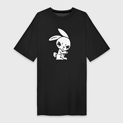 Женская футболка-платье Злобный кролик