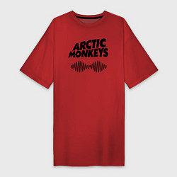 Футболка женская-платье Arctic Monkeys, цвет: красный
