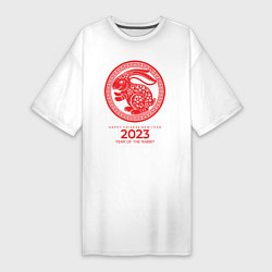 Женская футболка-платье Year of the rabbit - 2023, happy chinese New Year