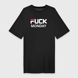 Женская футболка-платье Fuck monday, fila, anti-brand