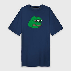 Женская футболка-платье Лягушонок Пепе-Frog Pepe