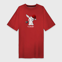 Женская футболка-платье Bunny its too early