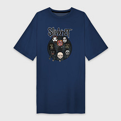 Женская футболка-платье Slipknot art fan