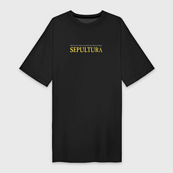 Футболка женская-платье Sepultura - Lem tribute, цвет: черный