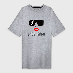 Женская футболка-платье Lady gaga musical